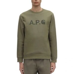 A.P.C X Carhartt WIP Ice Sweatshirt Green
